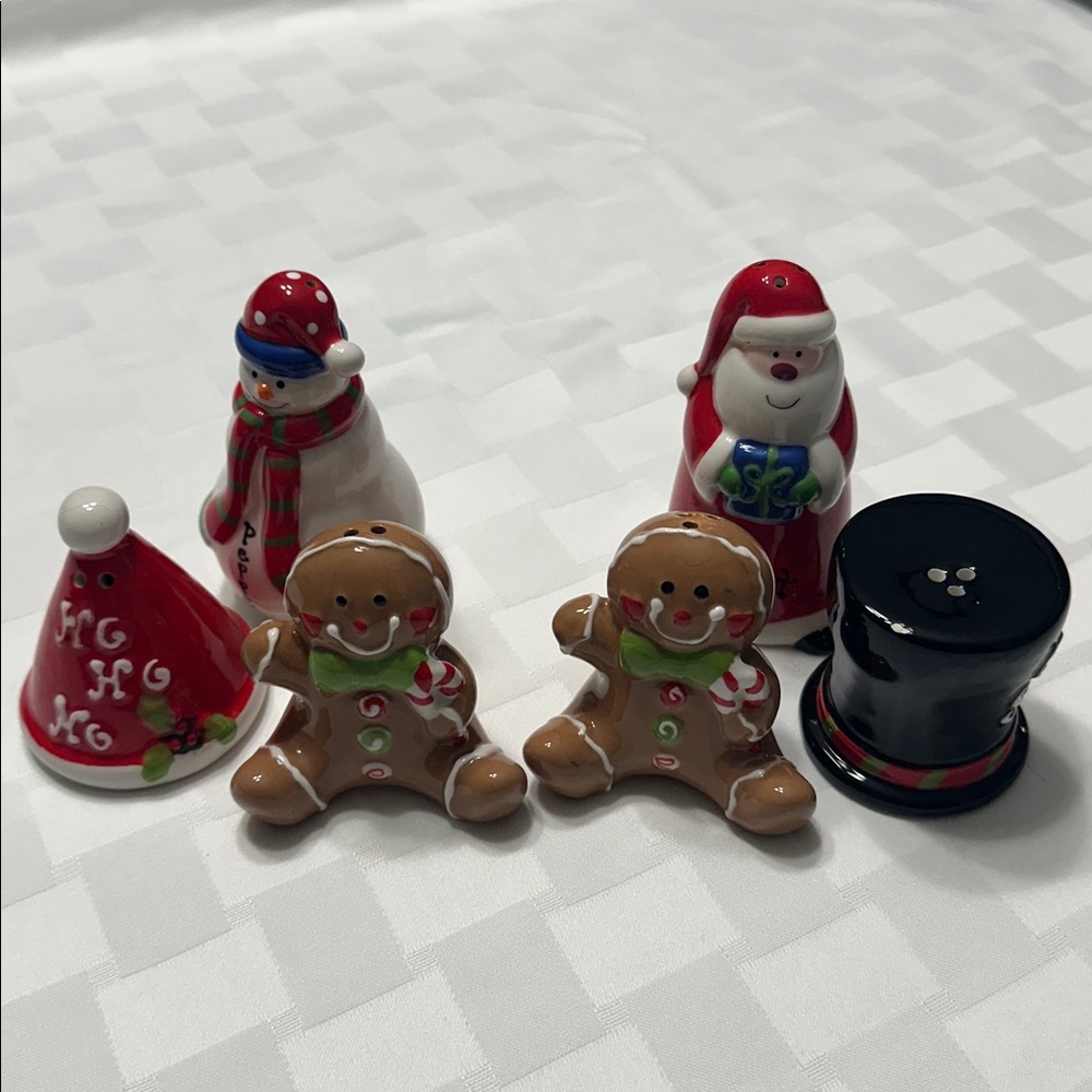 Festive Ceramic Salt and Pepper Shaker Set